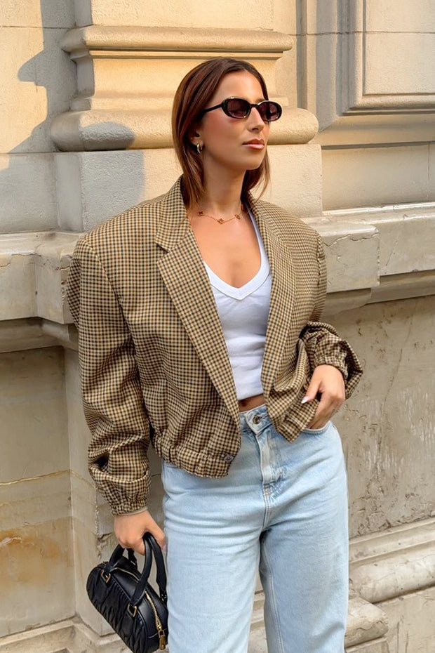 Timeless Plaid Relaxed Fit Blazer Secondary image