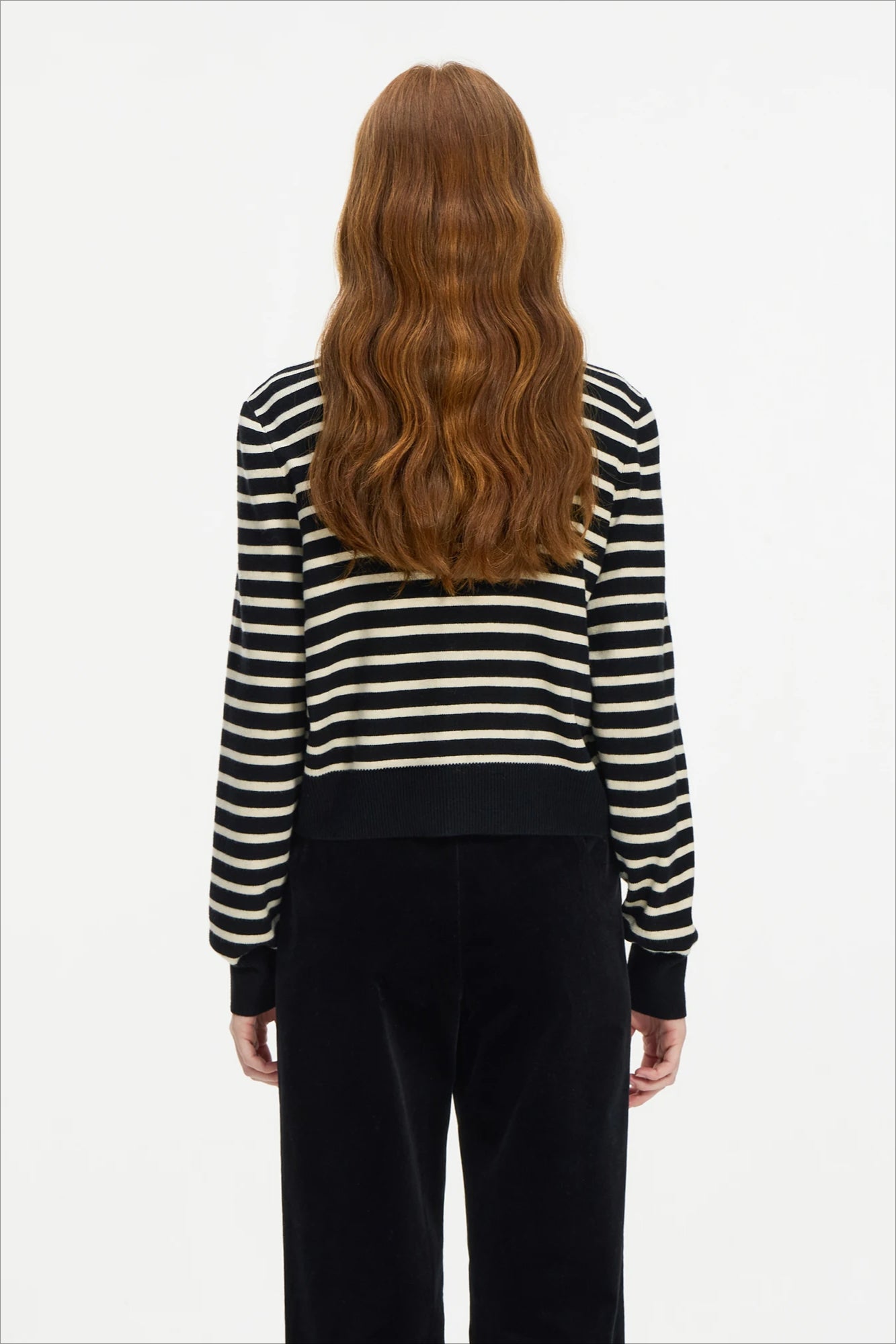 Striped Knit Layered Vest Cardigan Secondary image