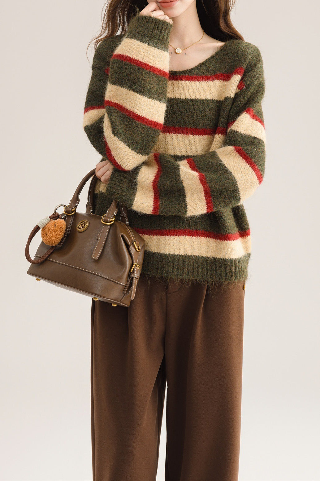 Crew Neck Colorblock Sweater Main image
