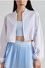 Cropped Zip-Up Athletic Jacket