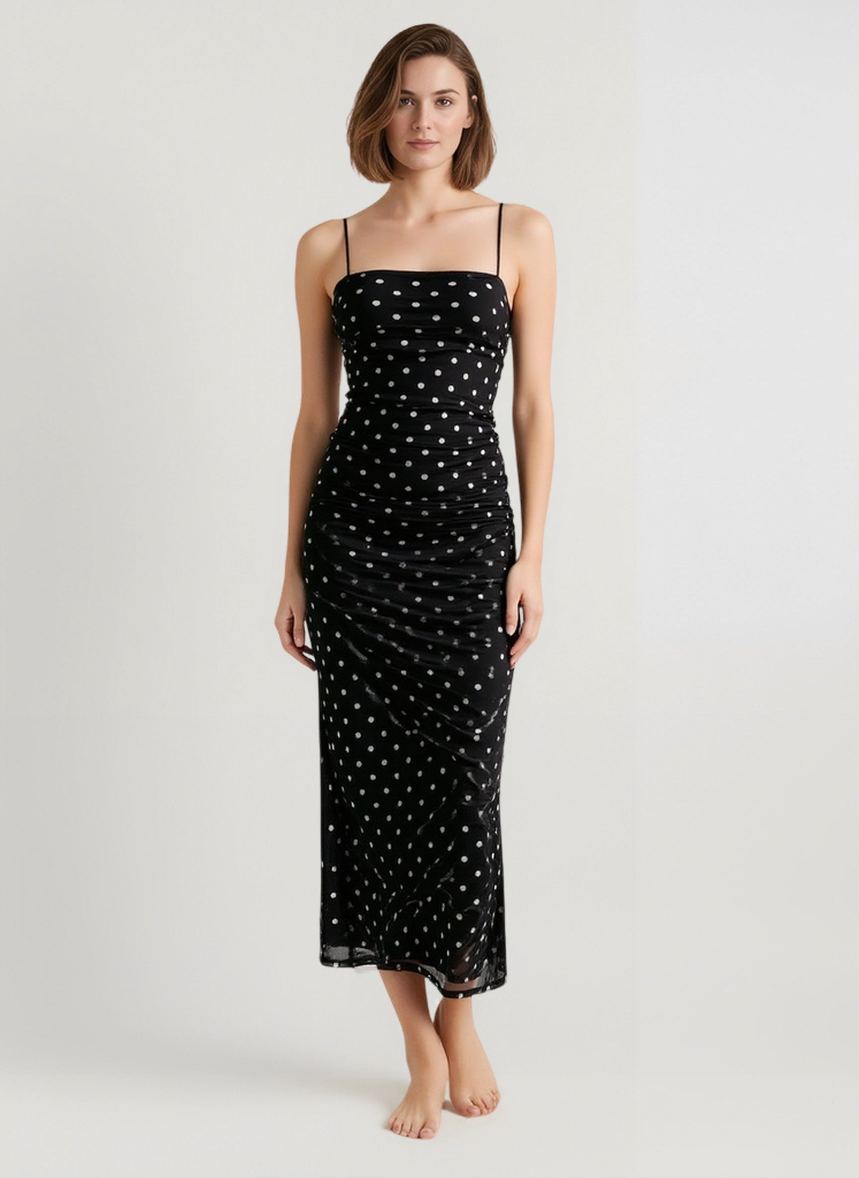 Polka Dot Cami Bodycon Maxi Dress Secondary image