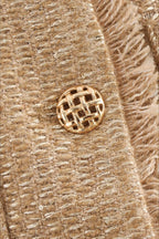 Tweed Button Front Jacket
