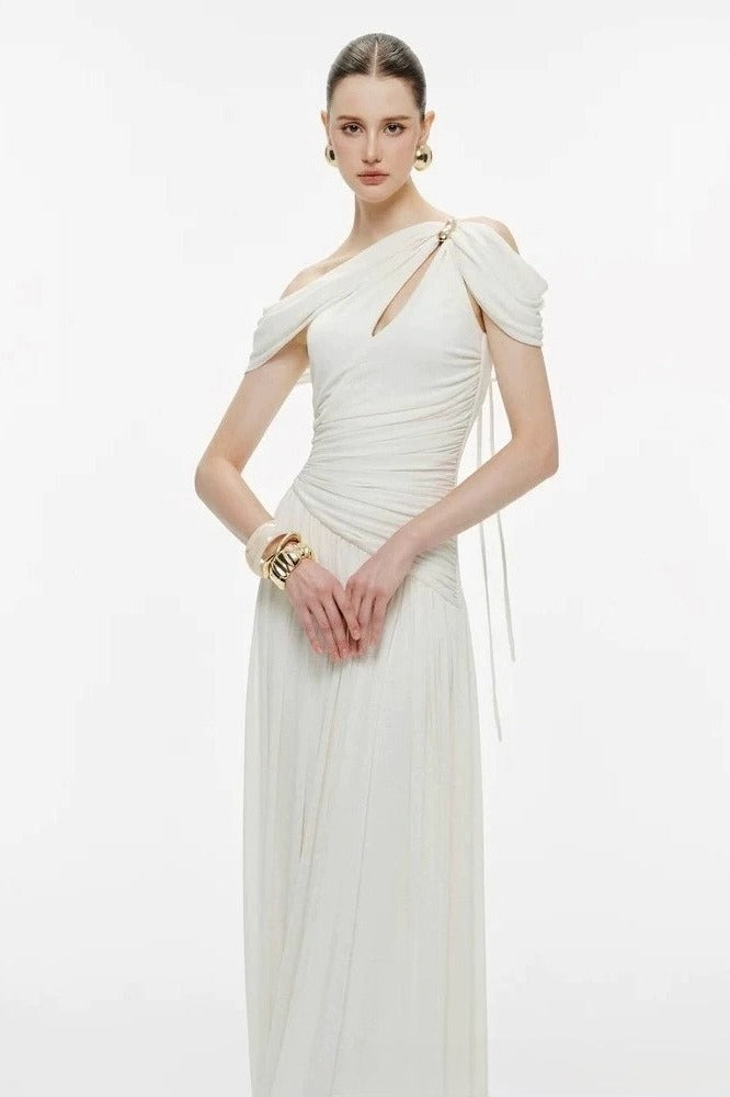 One Shoulder Asymmetric Slip Prom Dress Secondary image