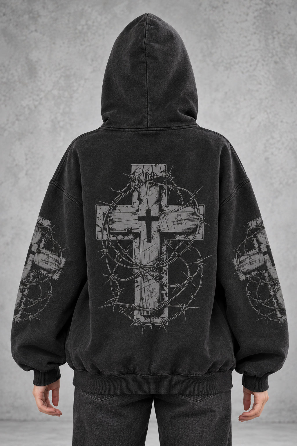 Y2K Gothic Patchwork Zipper Hoodie