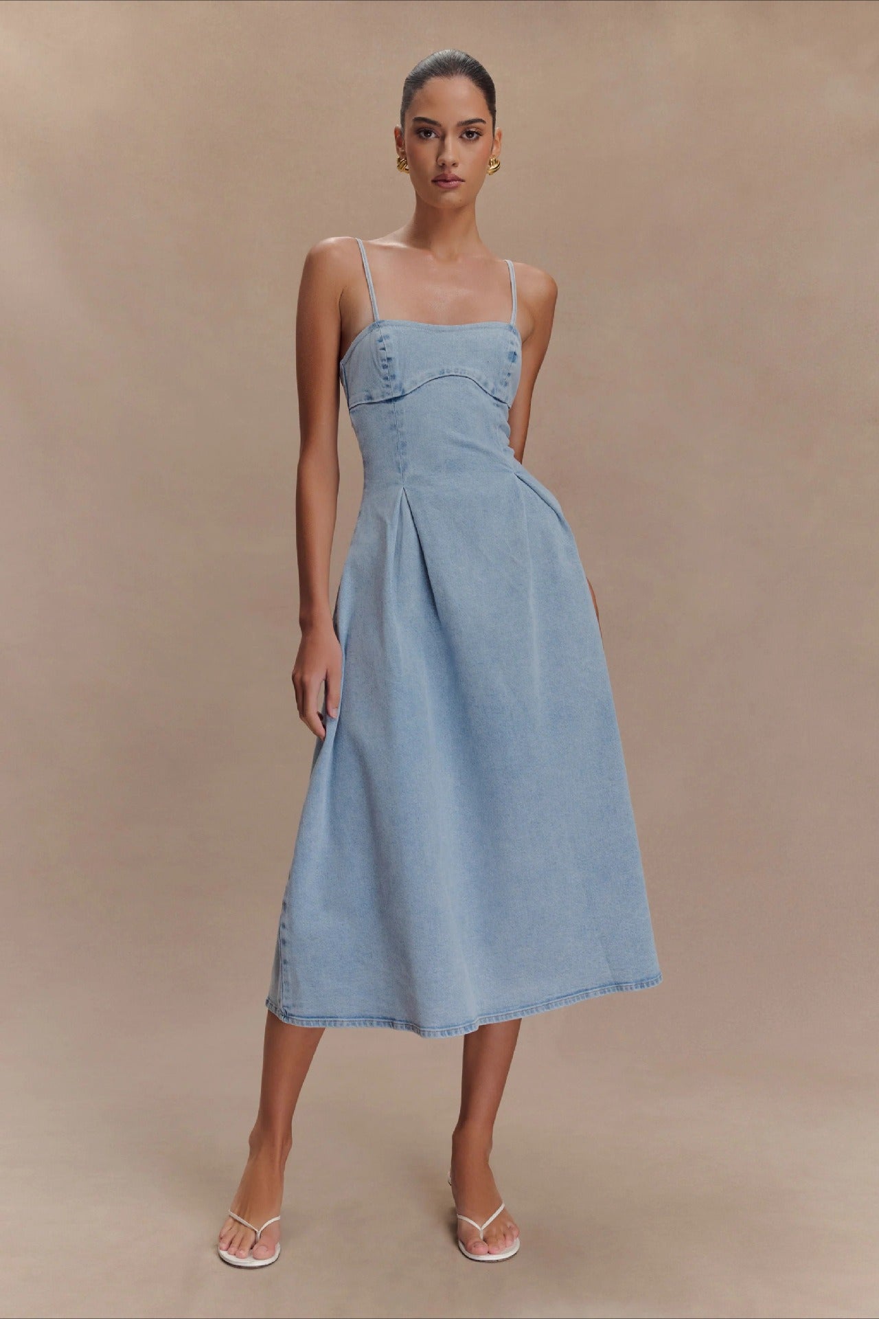 Strapless Denim Dress Main image