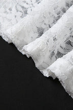 Elegant High Waist Sleeveless Lace Dress