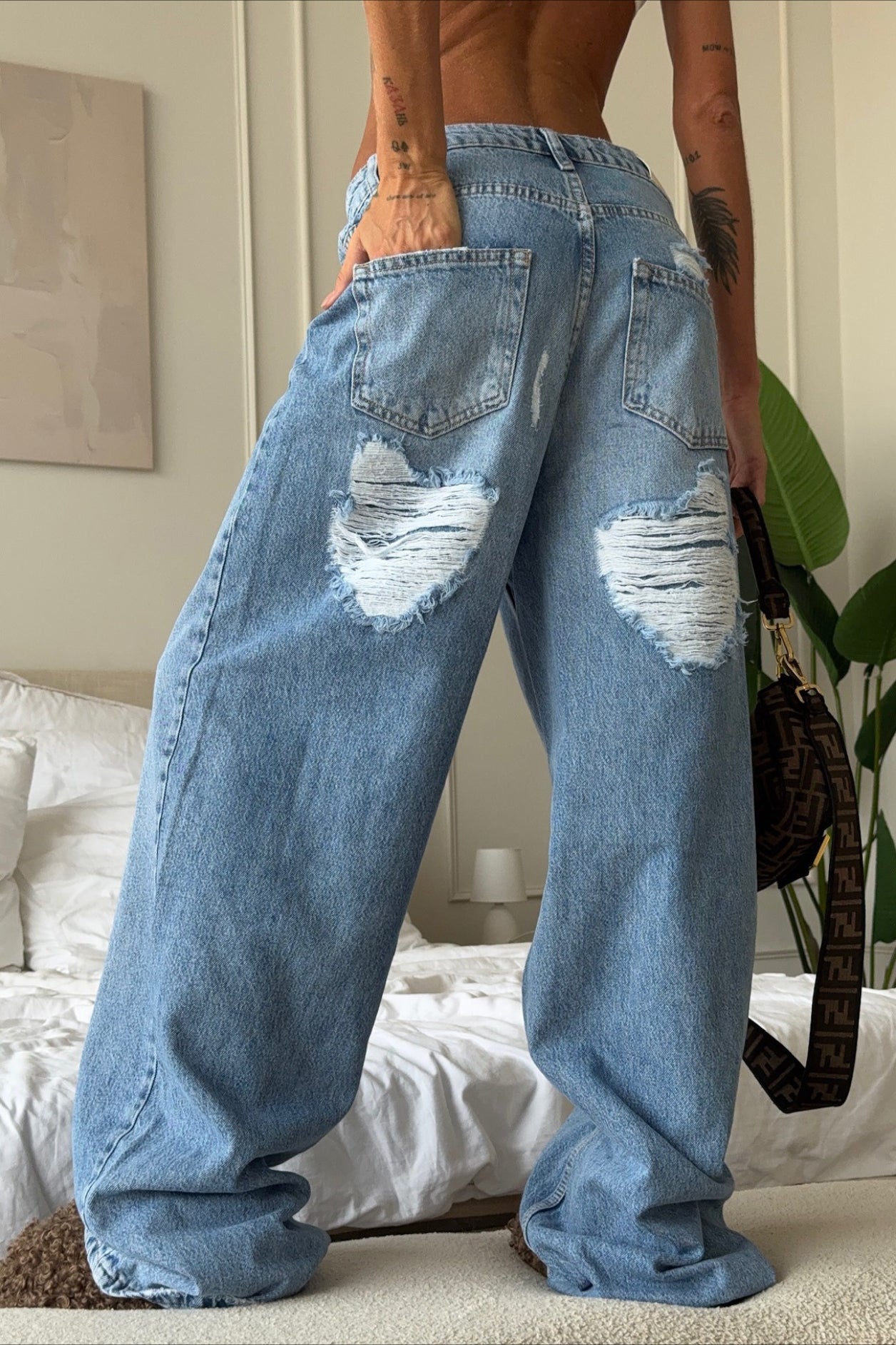 Street Style Flare Denim Jeans Main image