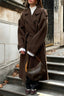 Casual Turn-Down Collar Double-Breasted Overcoat