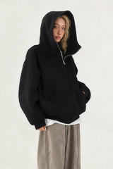 Heavyweight Structured Print Zip Hoodie