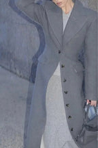 Single-Breasted Wool Coat