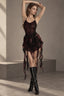 Slim Solid High-Waisted Halter Backless Mini Dress