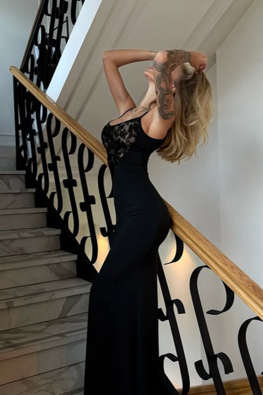 Lace Cami Panel Bodycon Maxi Lace Dress Secondary image