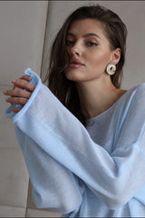 Lightweight Hollow Knit Sweater