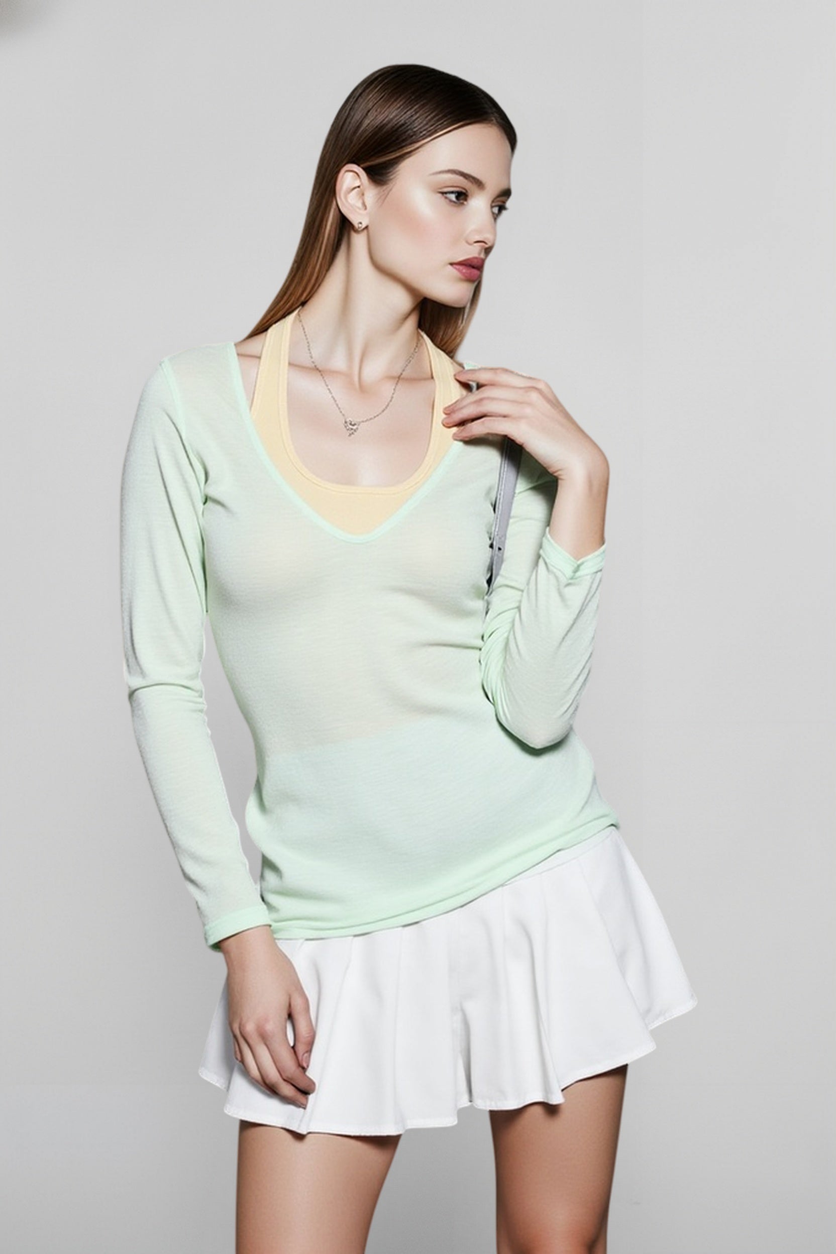 Slouchy Relaxed Long Sleeve Cover Up Secondary image