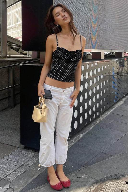 Polka Slim Layered Cami Top Main image