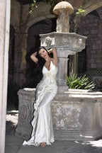 Elegant Slip Backless Maxi Birthday Dress