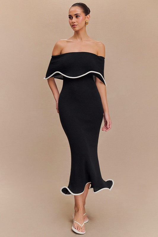 Ruffle Hem Colorblock Birthday Dress Main image