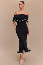 Ruffle Hem Colorblock Birthday Dress
