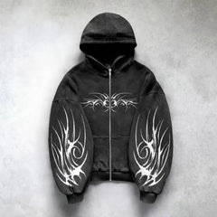 Retro Graphic Oversized Hoodie
