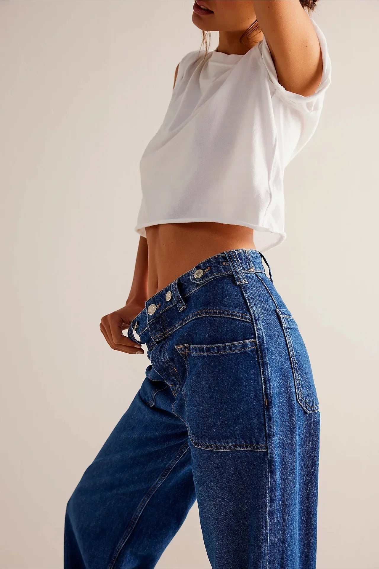 Vintage Washed Wide Leg Jeans Secondary image
