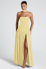Elegant Strapless Ribbon Party Dress