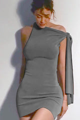 Twist Detail Fringe Bodycon Birthday Dress