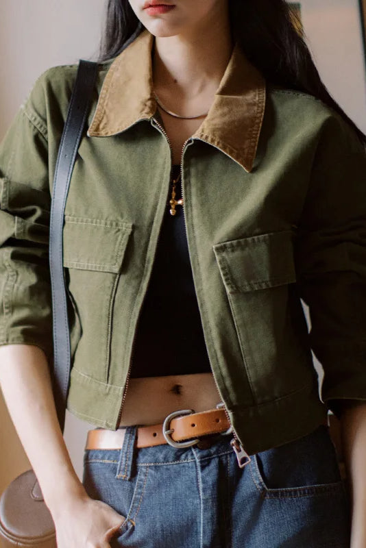Colorblock Vintage Workwear Jacket Secondary image