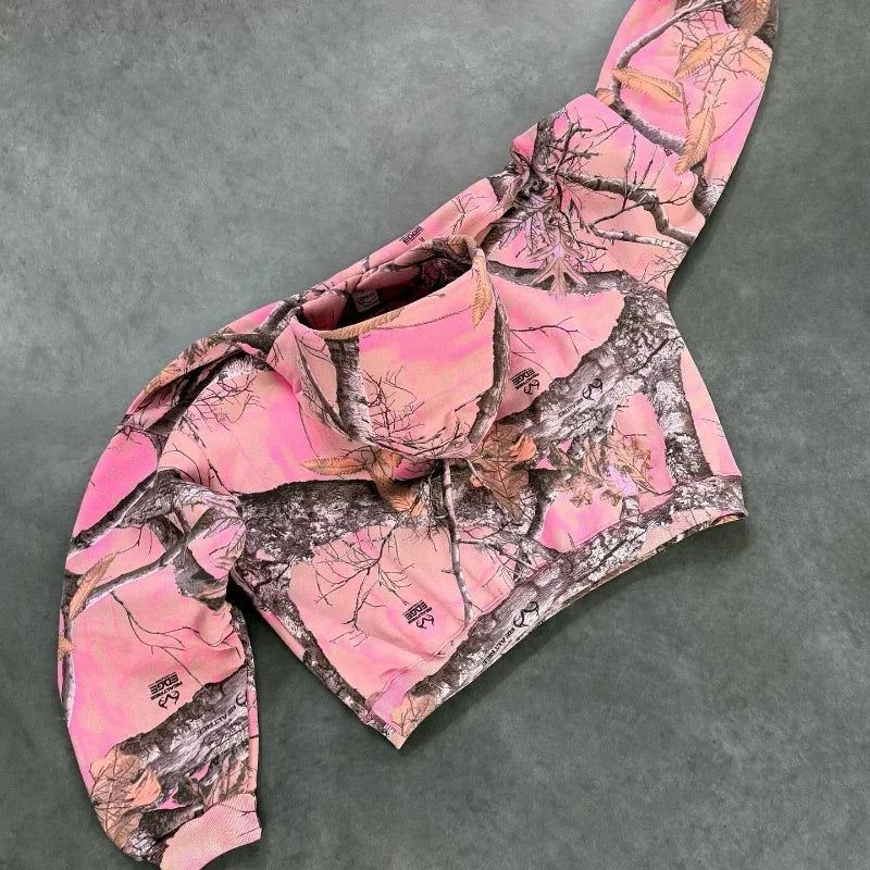 Retro Camouflage Zip Hoodie Secondary image
