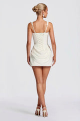 Ruched Boned Slip Birthday Dress