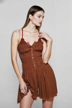 Fairy Ruched  Spaghetti Strap Bodycon Mini Dresses