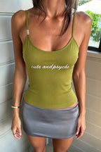 Graphic Colorblock Cami Top