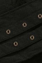 Asymmetrical Hardware Low Waist Shorts