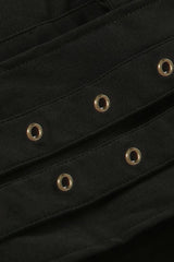 Asymmetrical Hardware Low Waist Shorts