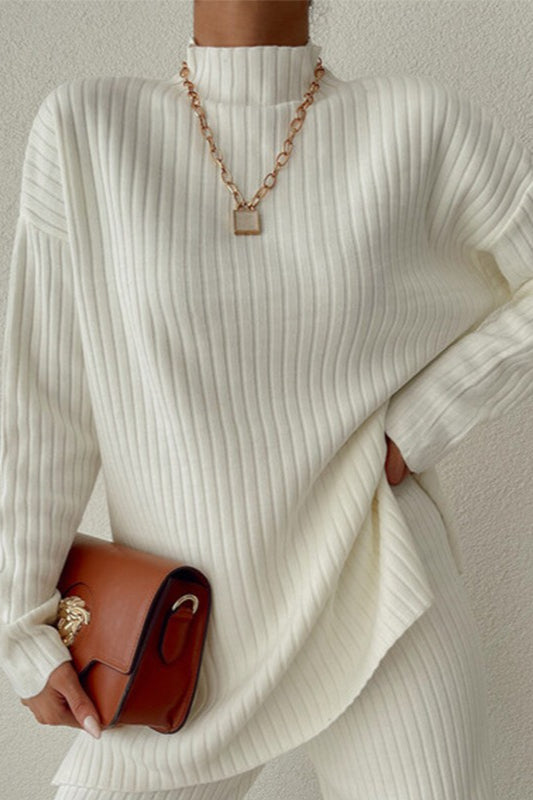 Chic High Neck Knit Sweater Main image