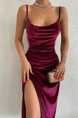 Slit Sling Bodycon Sexy Chic Cocktail Dress