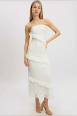 Strapless Maxi Tight Bodycon Dress