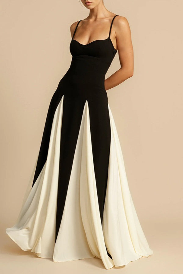 Elegant Panelled Slip Party Dress Main image