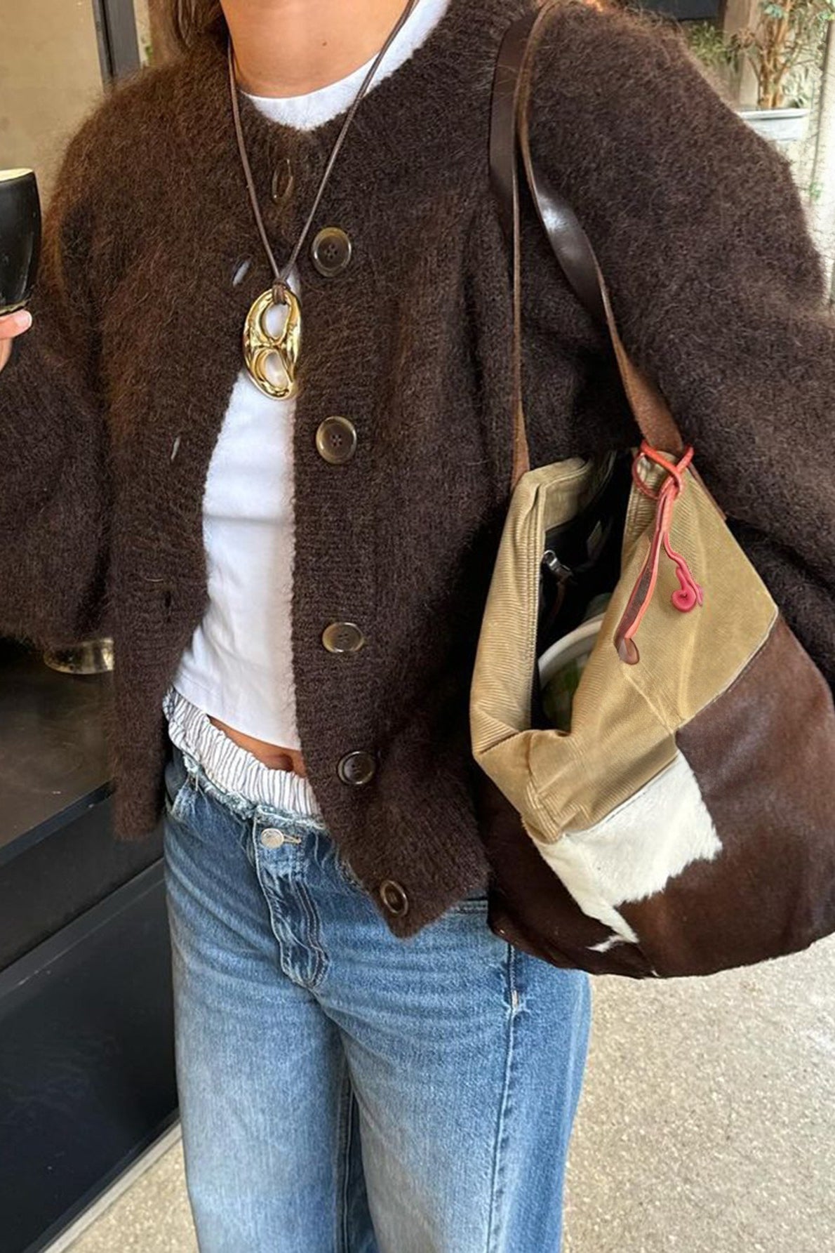 Casual Minimalist Button Front Long Sleeve Coat Main image