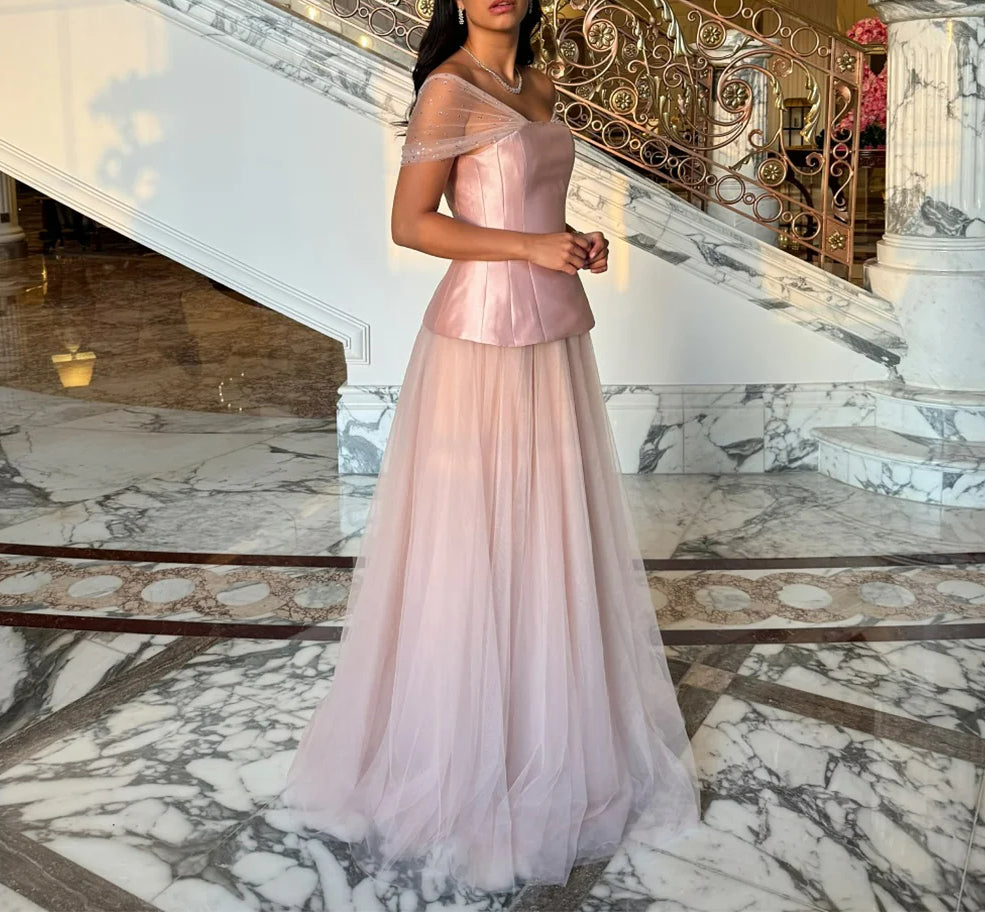 Sequin Off Shoulder Prom Dress Main image