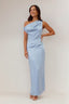 Strapless Solid Color Bodycon Formal Dress