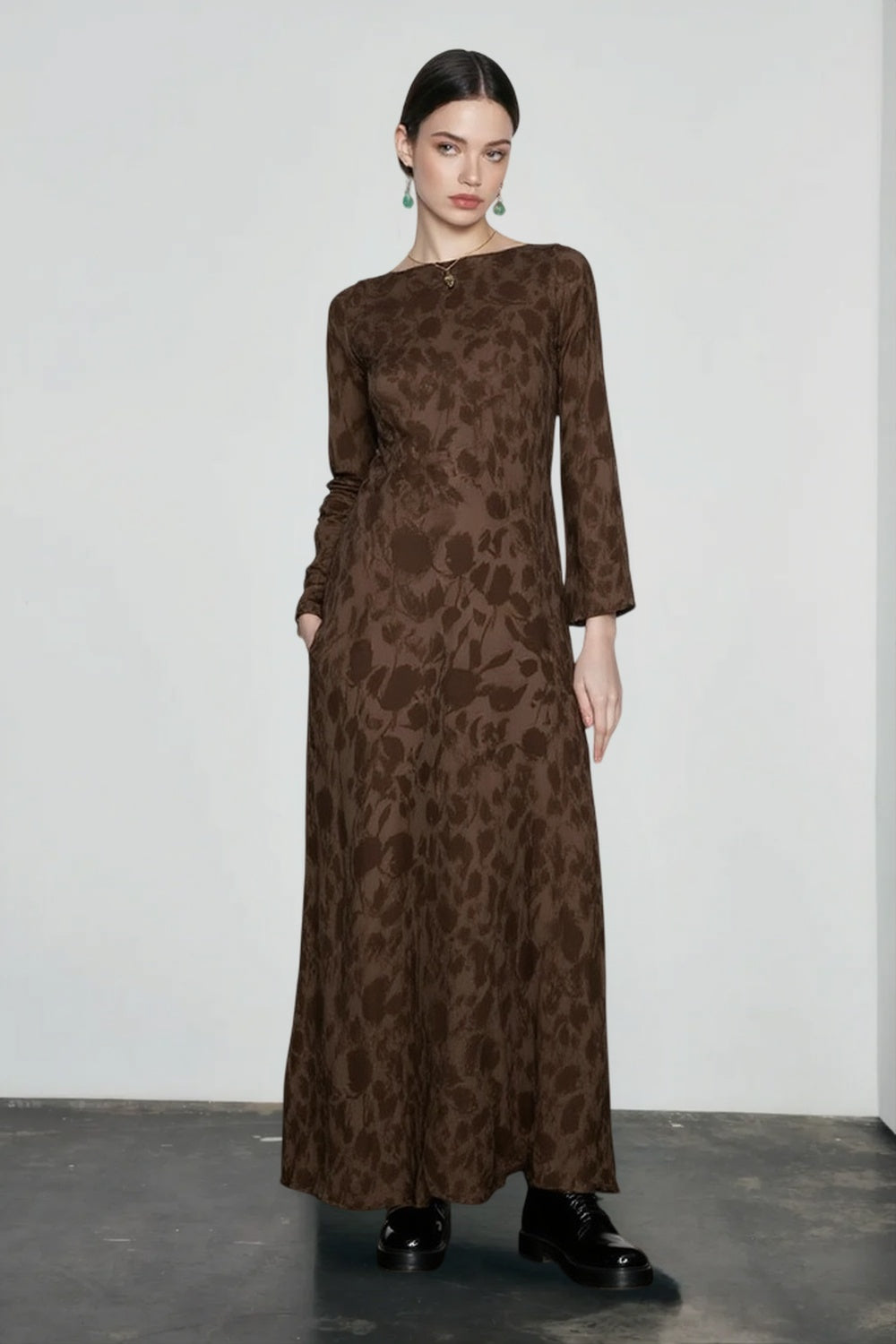 DressBetty - 2024 Elegant O-neck High Waist Evening Party Streetwear Maxi Dress Main image