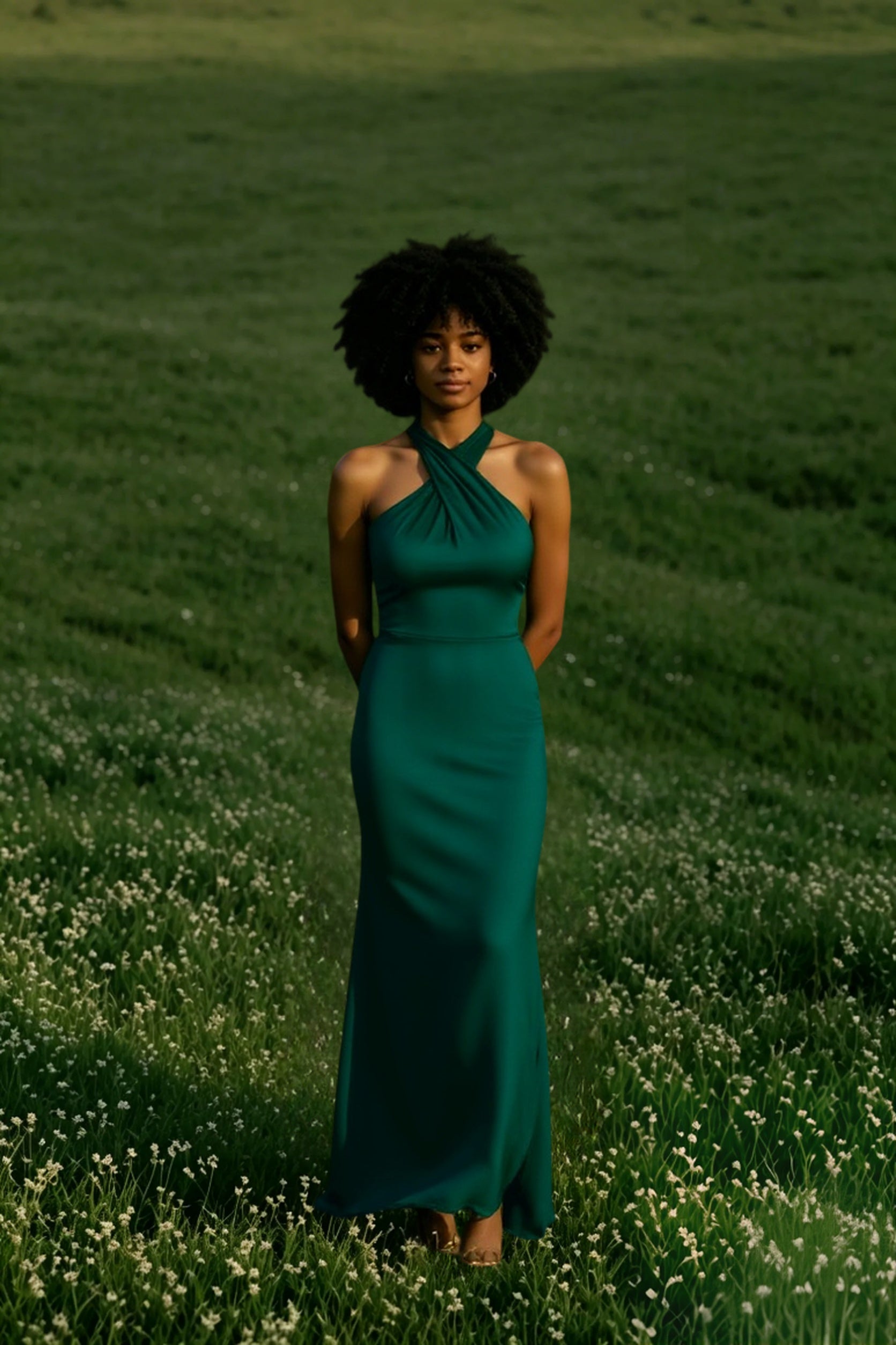 Bianca Crossover Halter Neck Dress Secondary image