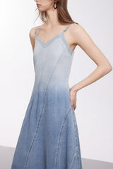 Modern Gradient Cami Denim Dress
