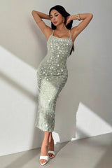 Slim Party Sequin Cami Elegant  Sequin Dress