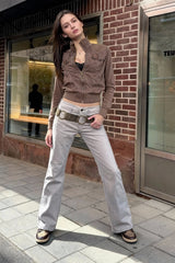 Vintage Brown Bomber Jacket