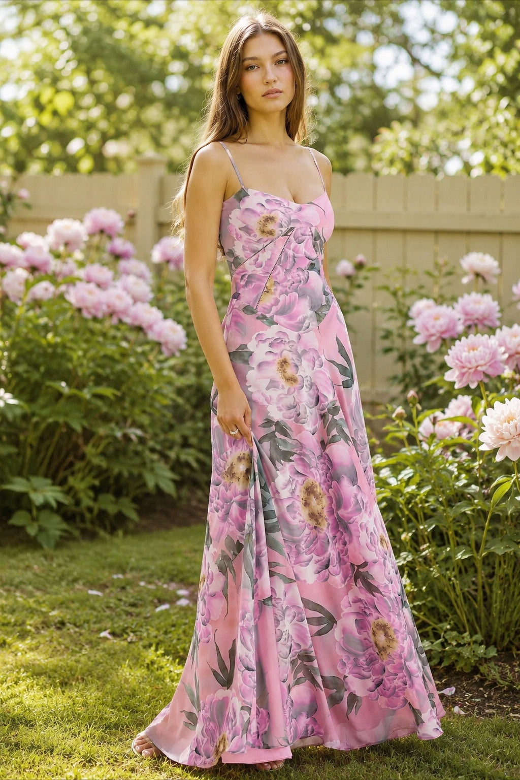 Slim Fit Backless Evening Maxi Slip Dress Secondary image