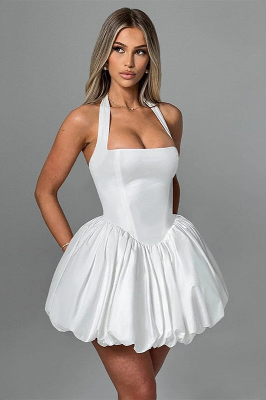 Halter Bow Puff Birthday Dress Main image