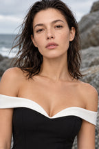 Elegant Solid Slim Bandeau Mini Dress