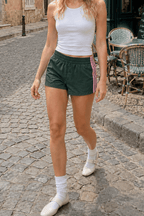 Elastic Waist Loose Fit Casual Athletic Shorts