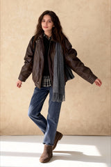 Retro Zipper PU Leather Motorcycle Jacket